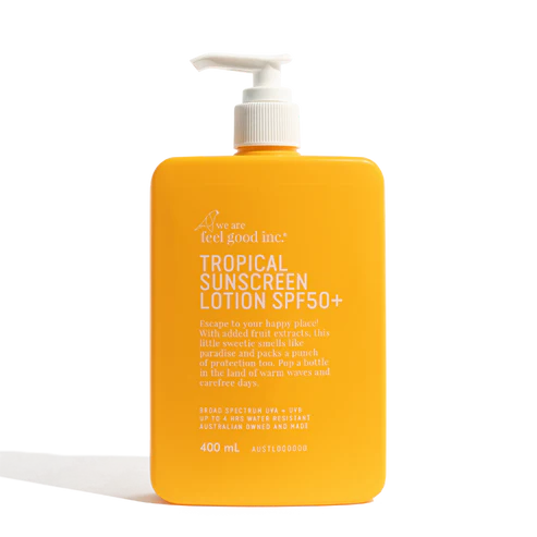We Are Feel Good Inc Tropical Sunscreen SPF50+ 400ml - Star Surf + Skate