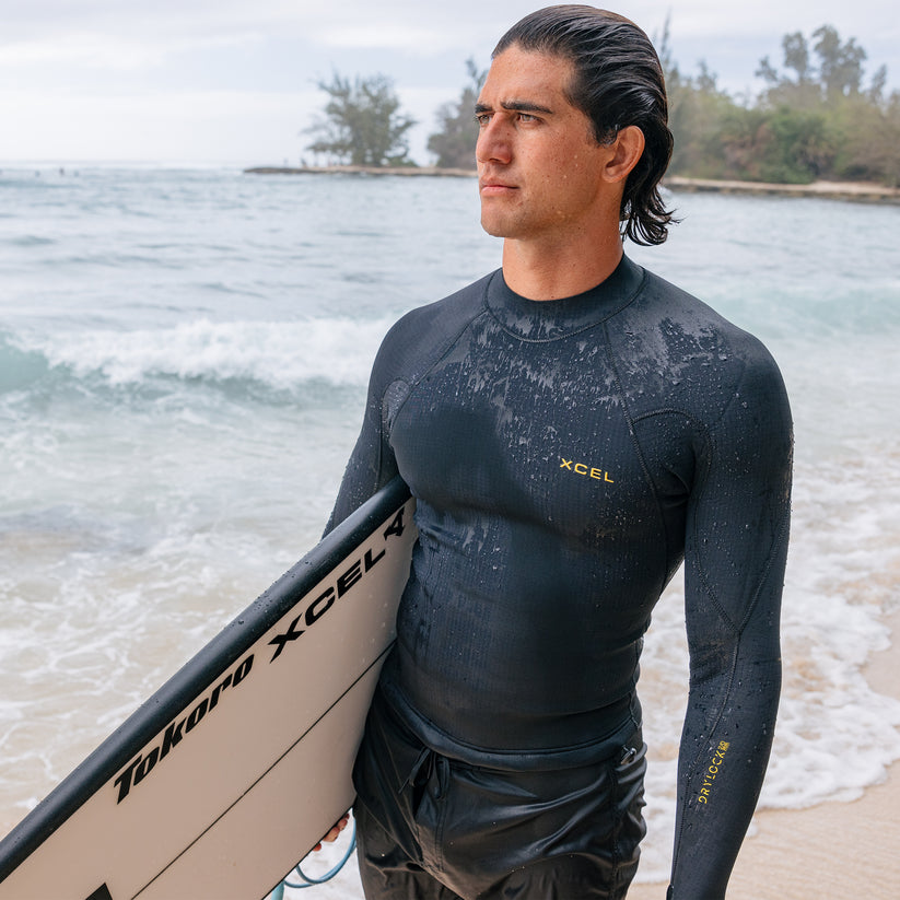Xcel Drylock 2mm L/S Top - Black - Star Surf + Skate
