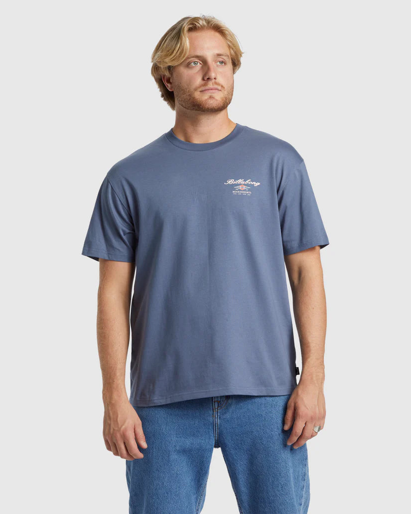 Billabong Crossboards SS Tee - Slate Blue - Star Surf + Skate