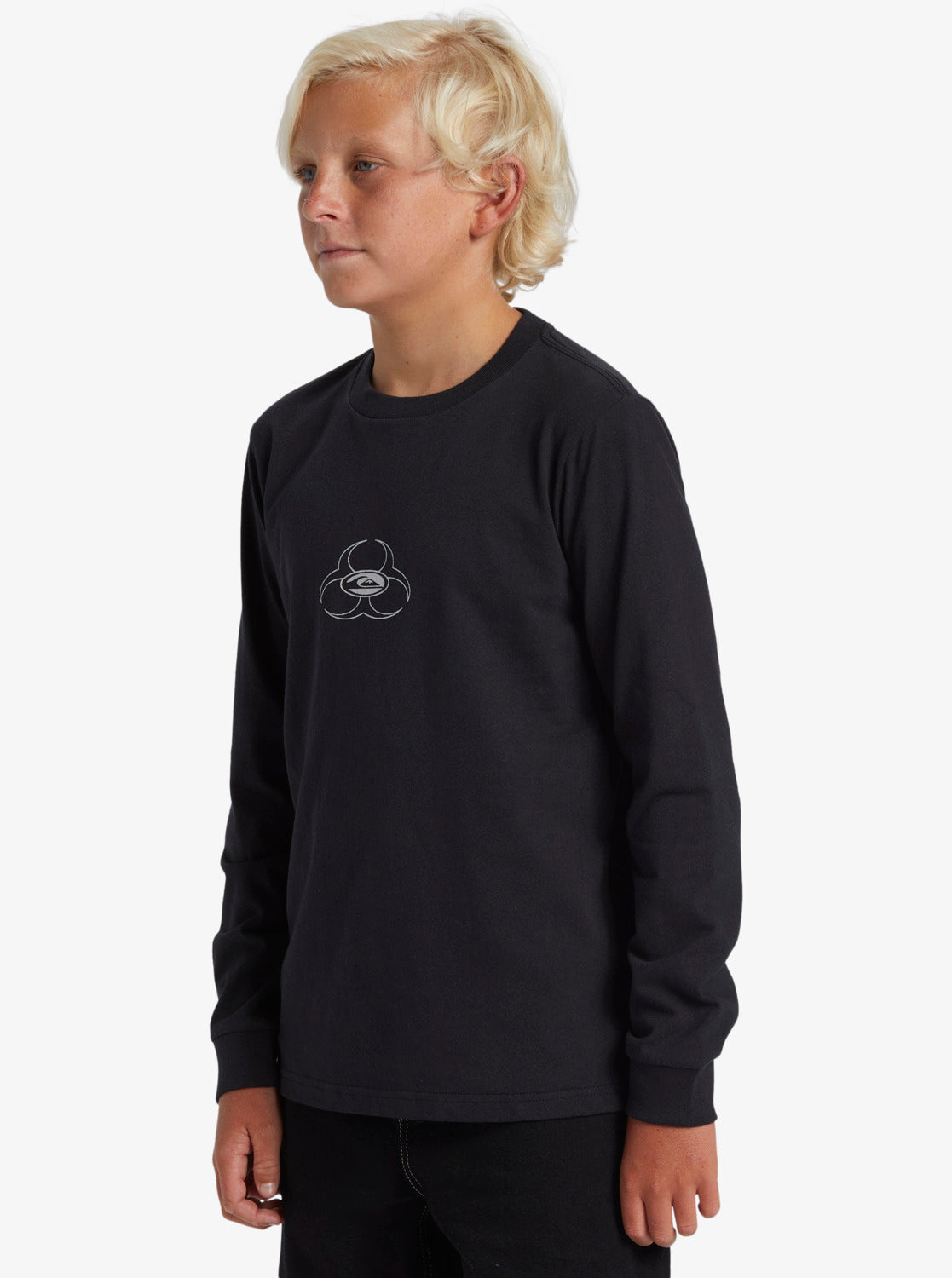 Quiksilver Bio Hazard Boys LS Tee - Black - Star Surf + Skate