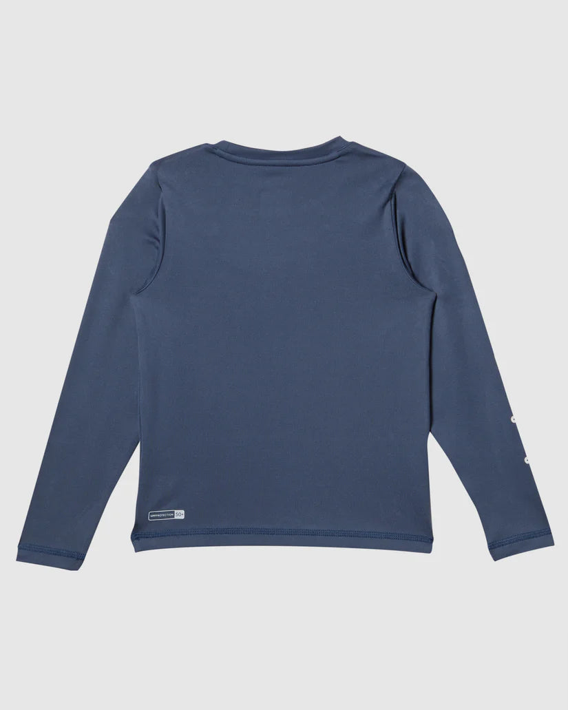 Quiksilver Everyday Surf Tee LS Boy - Vintage Indigo - Star Surf + Skate