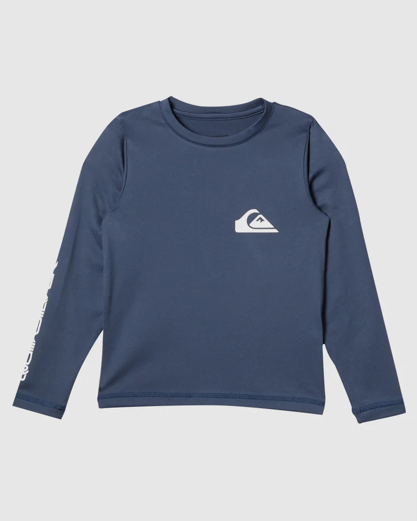 Quiksilver Everyday Surf Tee LS Boy - Vintage Indigo - Star Surf + Skate