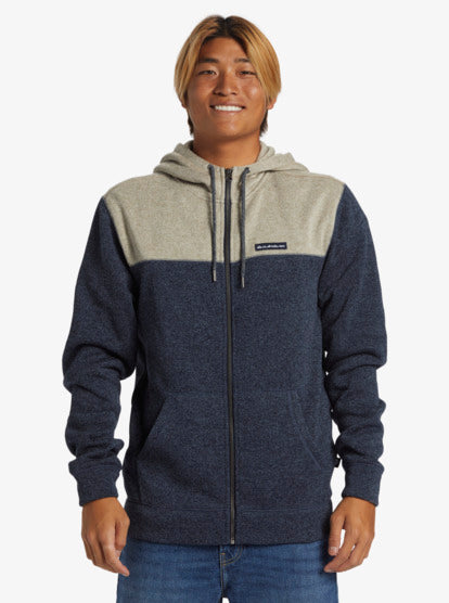 Quiksilver Keller Block Zip - Dark Navy Heather - Star Surf + Skate
