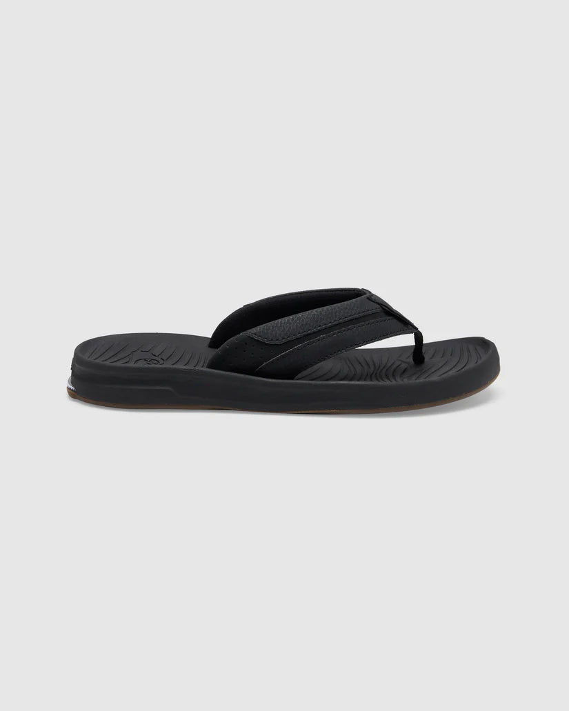 Quiksilver Travel Oasis Thong - Black/Black/Brown - Star Surf + Skate