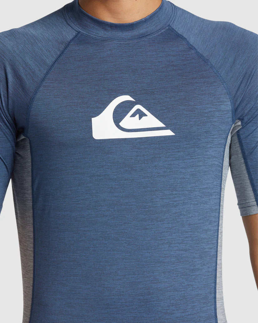 Quiksilver Everyday UPF50 Comp SS - Vintage Indigo Heather