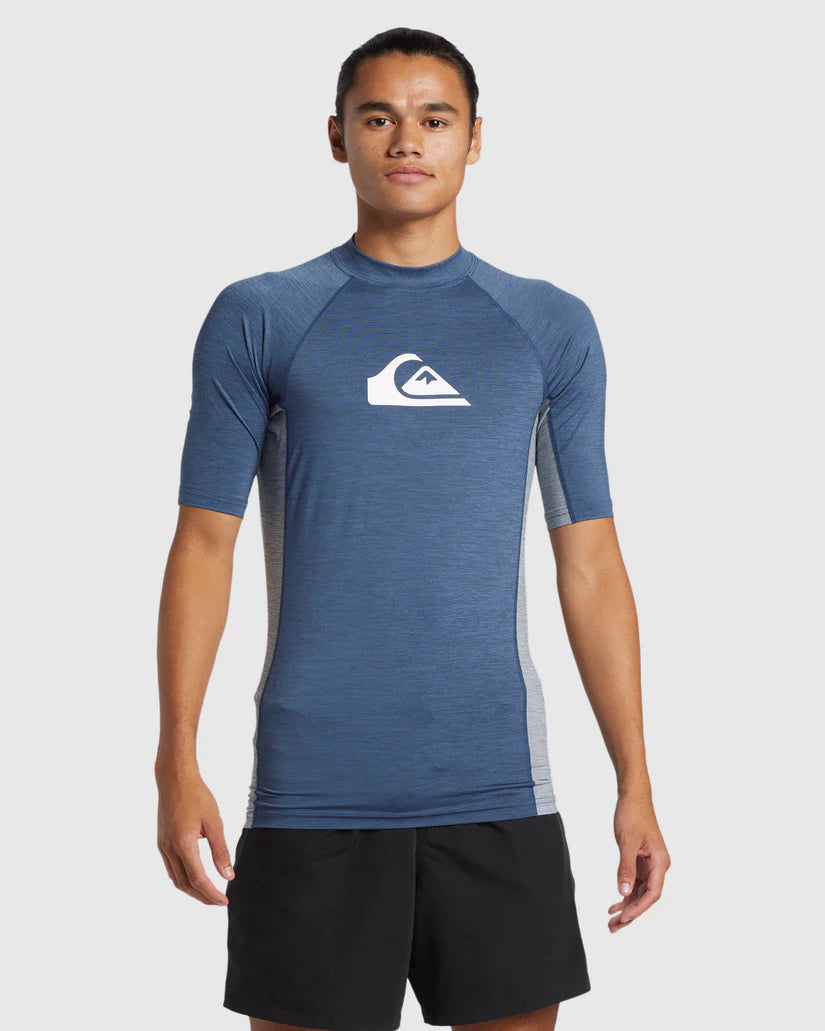 Quiksilver Everyday UPF50 Comp SS - Vintage Indigo Heather