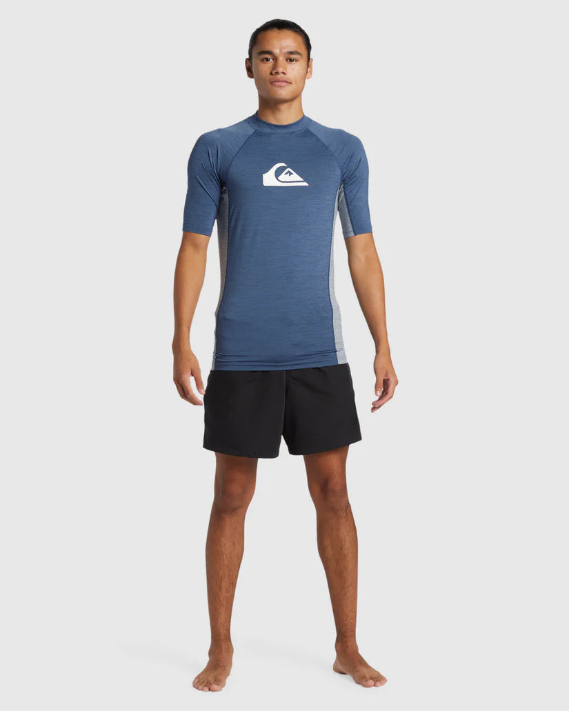 Quiksilver Everyday UPF50 Comp SS - Vintage Indigo Heather