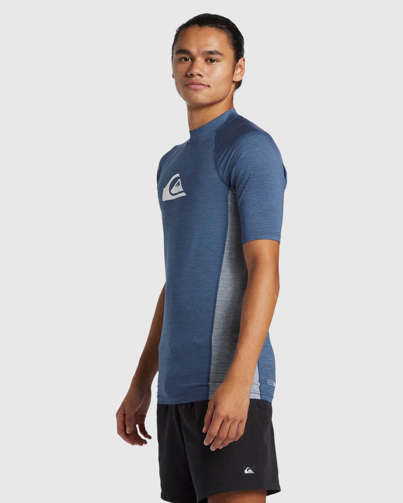 Quiksilver Everyday UPF50 Comp SS - Vintage Indigo Heather