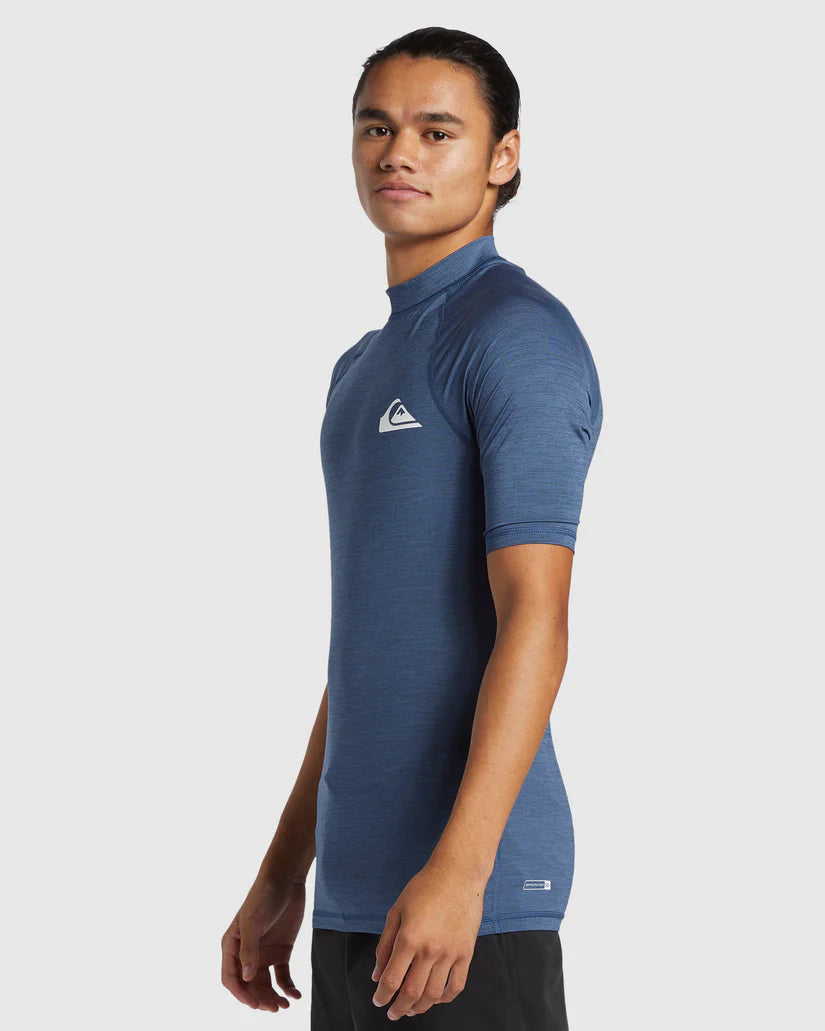 Quiksilver Everyday UPF50 SS - Vintage Indigo Heather - Star Surf + Skate
