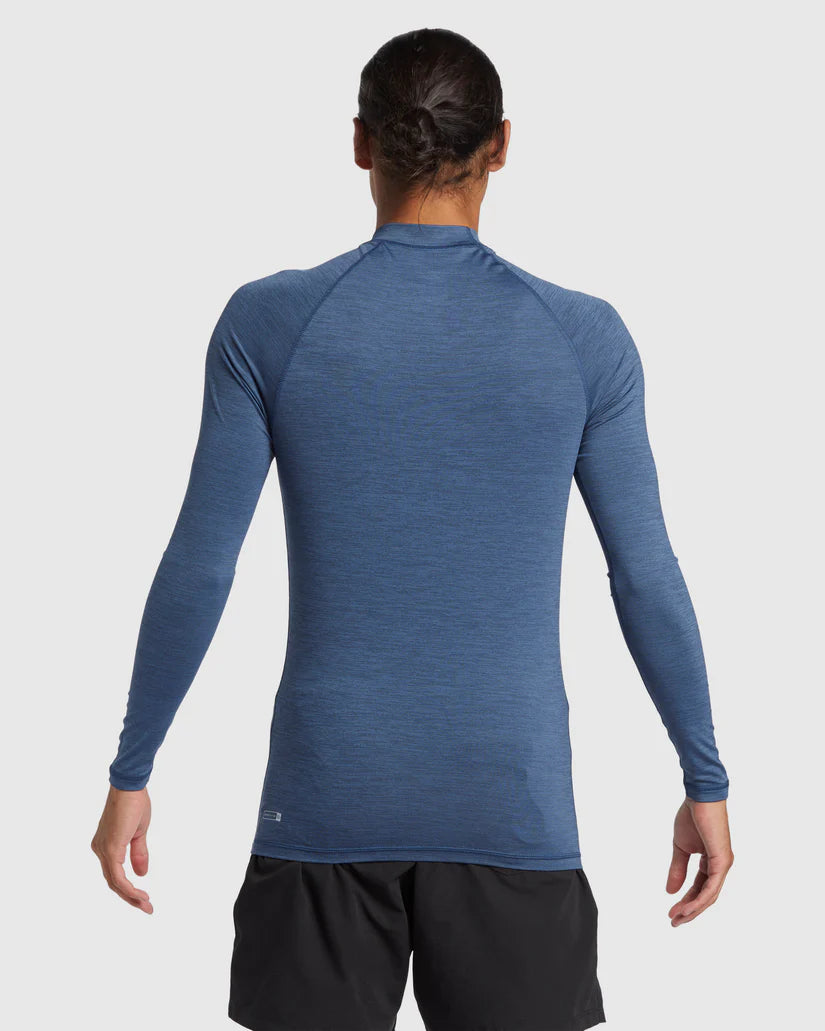 Quiksilver Everyday UPF50 LS - Vintage Indigo Heather - Star Surf + Skate