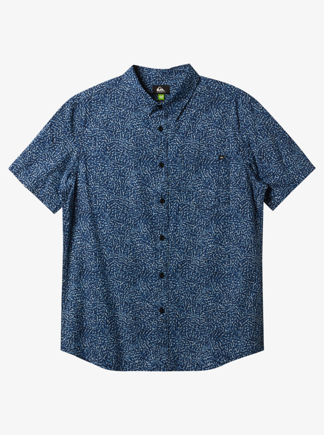 Quiksilver Apero Organic Classic SS Shirt - Dark Navy AOP Better - Star Surf + Skate