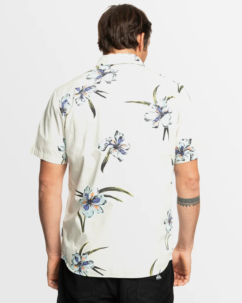 Quiksilver Apero Organic Classic SS Shirt - Silver Birch Apero Organic SS - Star Surf + Skate