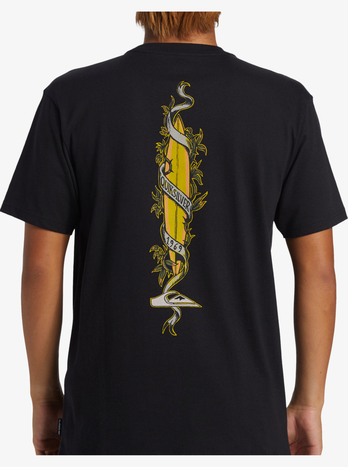Quiksilver Step Up Mor SS Tee - Black - Star Surf + Skate