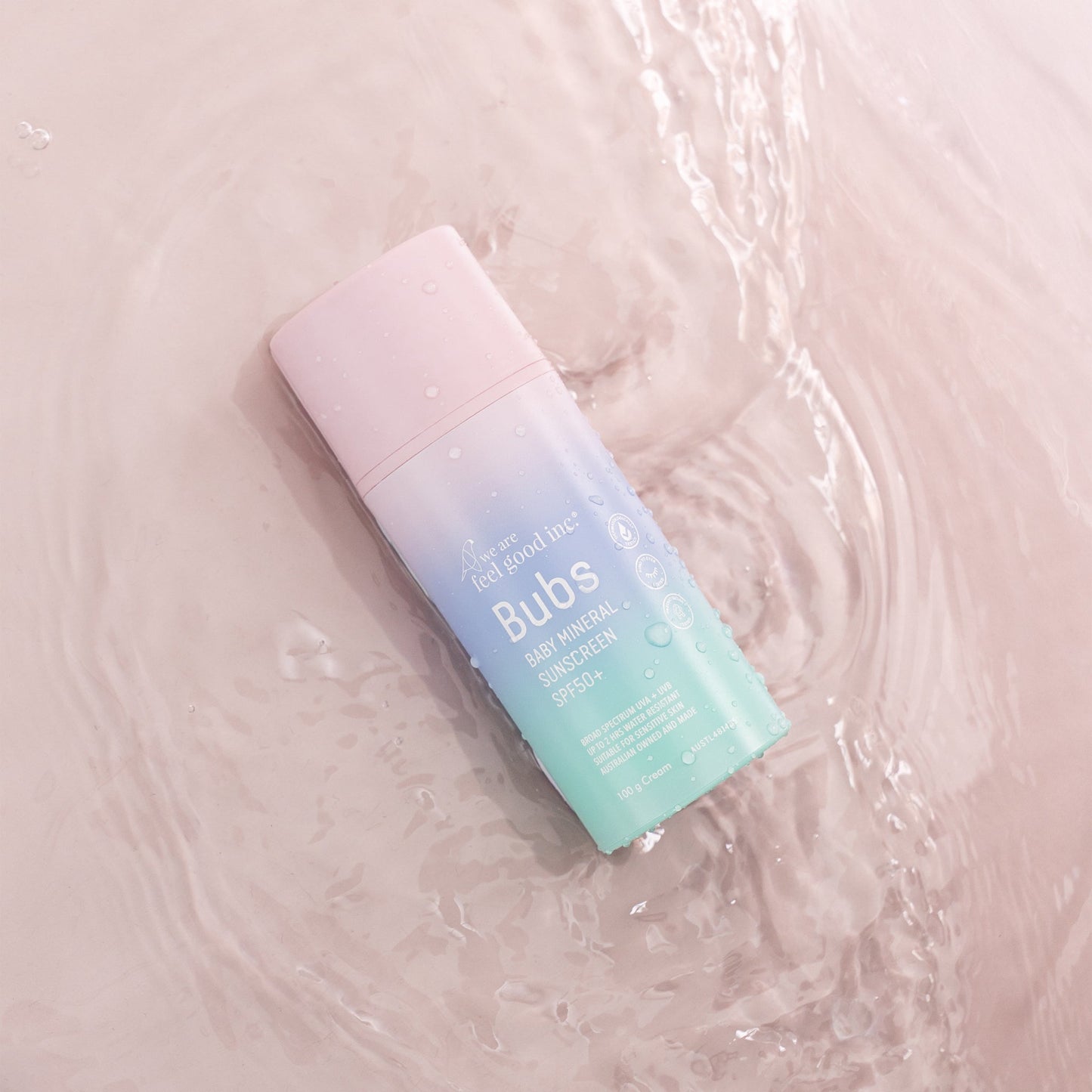 We Are Feel Good Inc Bubs Baby Mineral Sunscreen Cream SPF50+ - 100ml - Star Surf + Skate