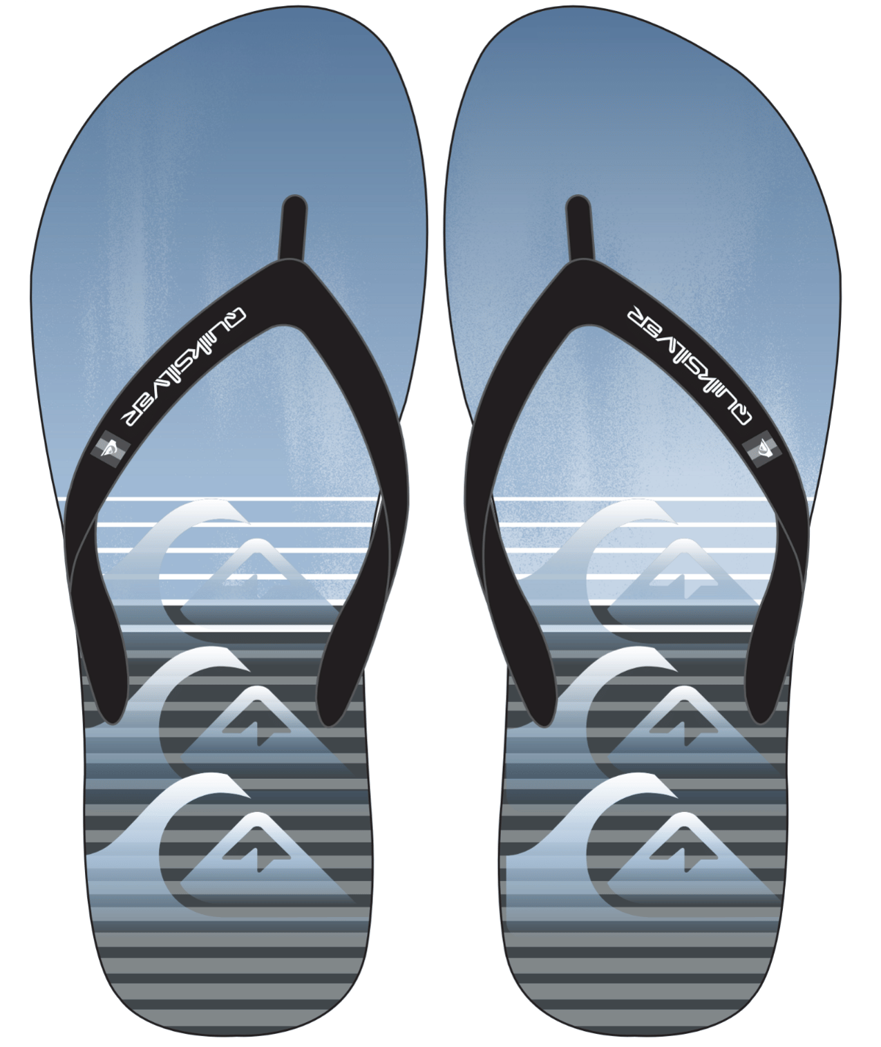 Quiksilver Moncata Art - Blue/Blue/Grey - Star Surf + Skate