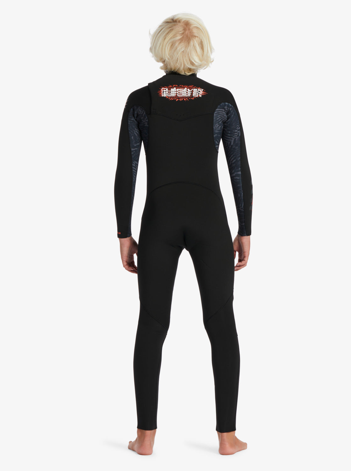 Quiksilver Boys 3/2mm Everyday Sessions Chest Zip Wetsuit - Black - Star Surf + Skate