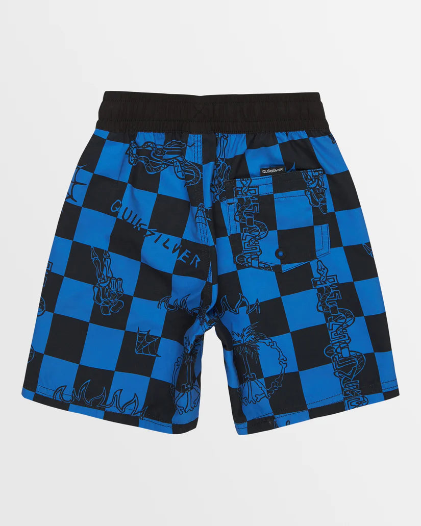 Quiksilver Beach Bones Volley Boy 13" - Nebulas Check - Star Surf + Skate