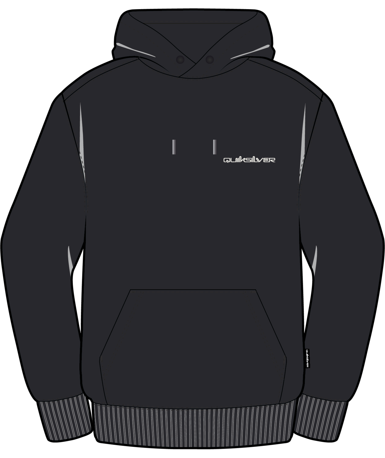 Quiksilver Salt Water Hoodie - Black - Star Surf + Skate
