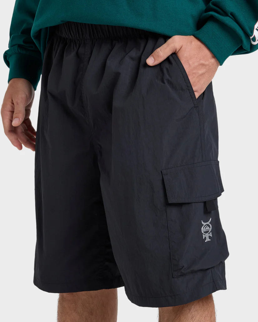 Quiksilver Mercury Cargo Denim 21" Short - Black - Star Surf + Skate