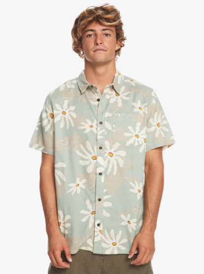Quiksilver Trippy Floral SS Tee - Iceberg Green Trippy FL - Star Surf + Skate