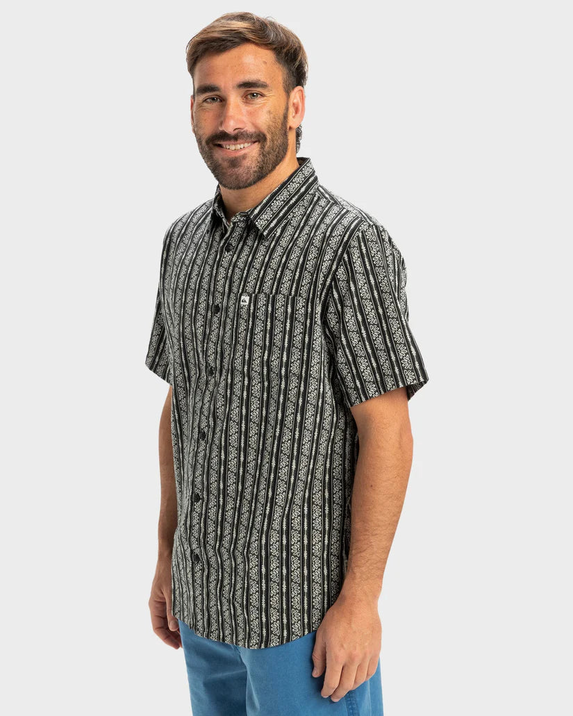 Quiksilver Street Way SS Shirt - Black Street Way - Star Surf + Skate