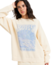 Roxy Lineup Oversized Crew - Parchment - Star Surf + Skate