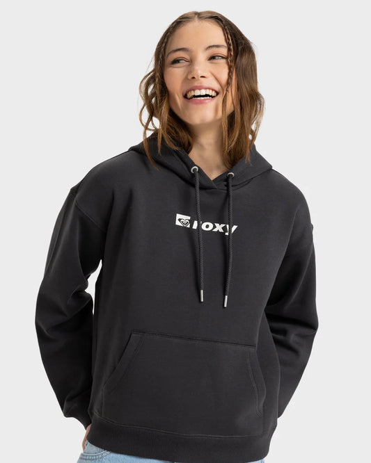 Roxy Perfect Place Hoodie Brushed - Phantom - Star Surf + Skate