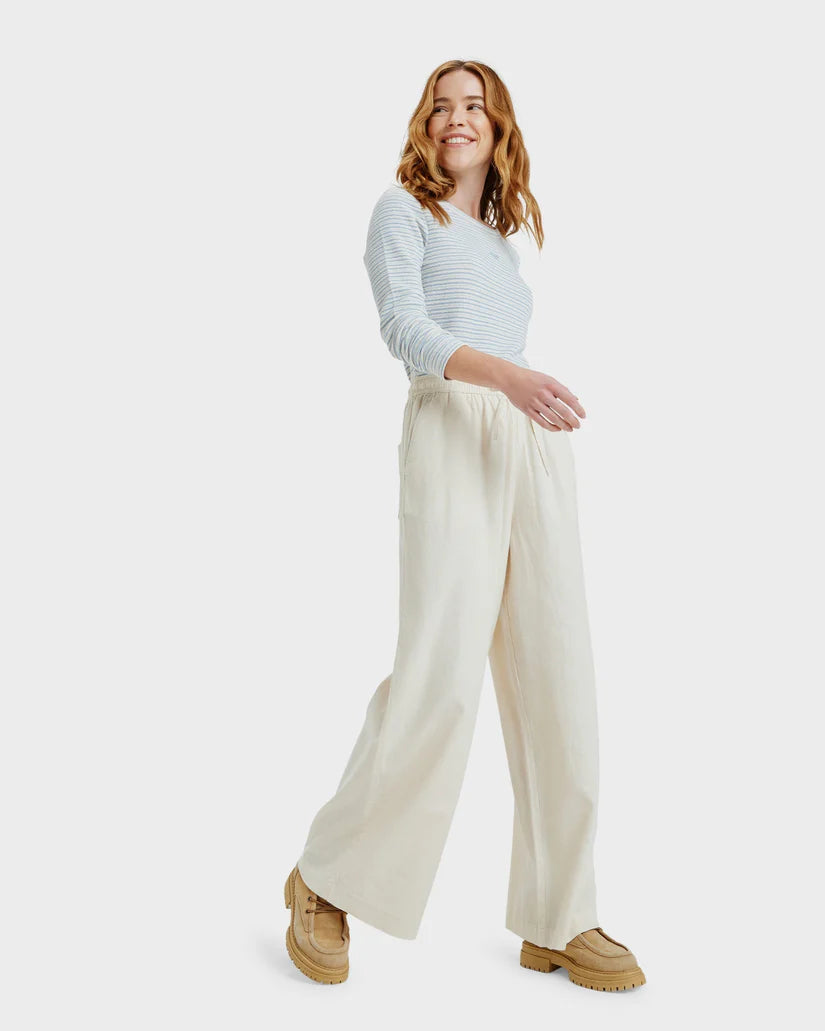 Roxy Lekeitio Break Mid Pant - Parchment (2) - Star Surf + Skate