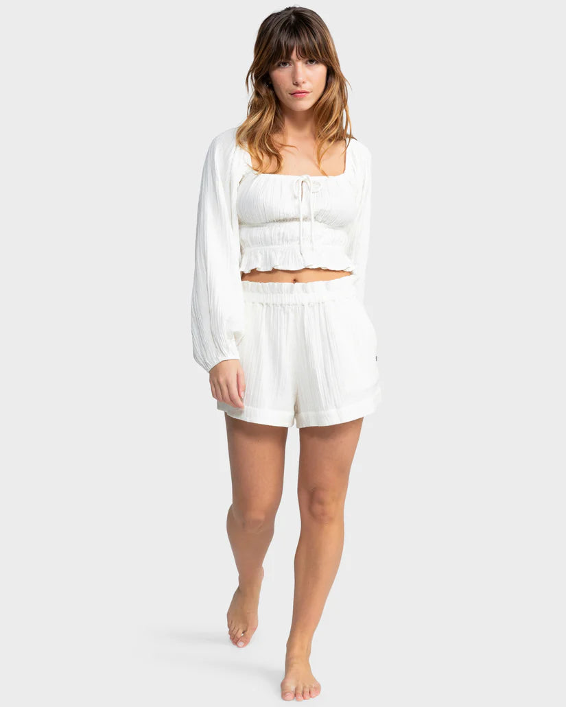 Roxy What A Vibe Short - Egret - Star Surf + Skate