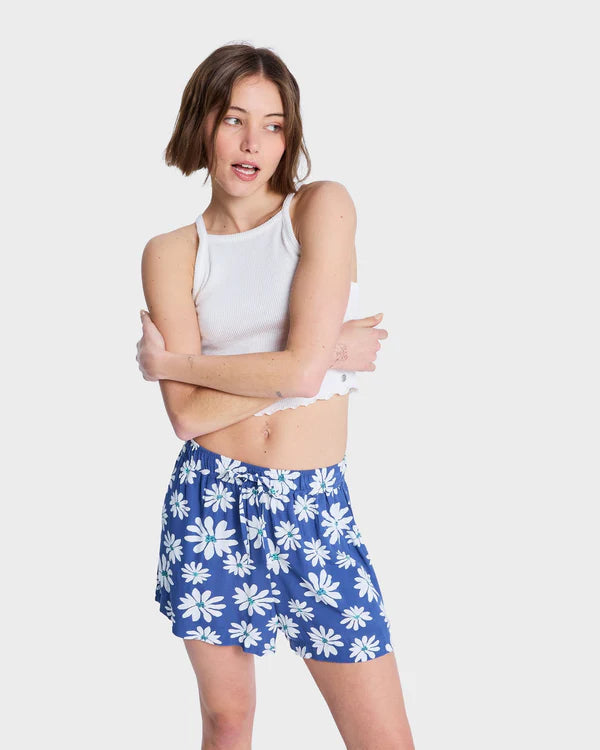 Roxy Lekeitio Break High Printed Short - Coconut Milk Flower Soul - Star Surf + Skate