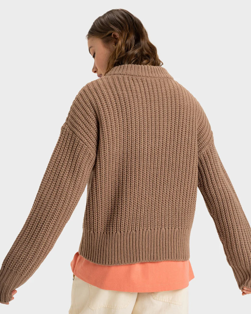 Roxy Coming Home Sweater - Portabella - Star Surf + Skate