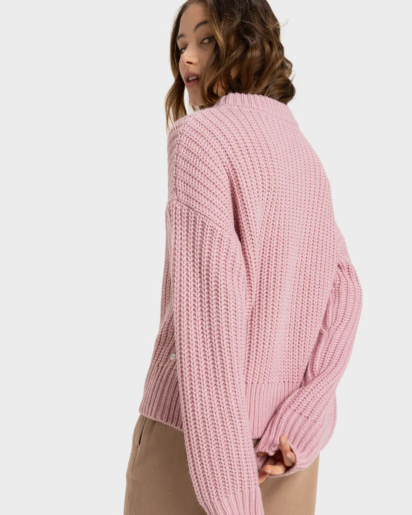 Roxy Coming Home Sweater - Bleached Mauve - Star Surf + Skate
