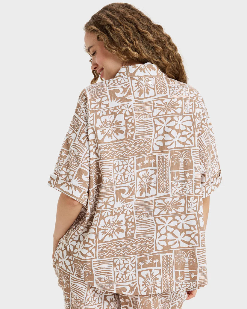 Roxy Beachy Nostalgia Slub - Woodsmoke Surfenirs - Star Surf + Skate