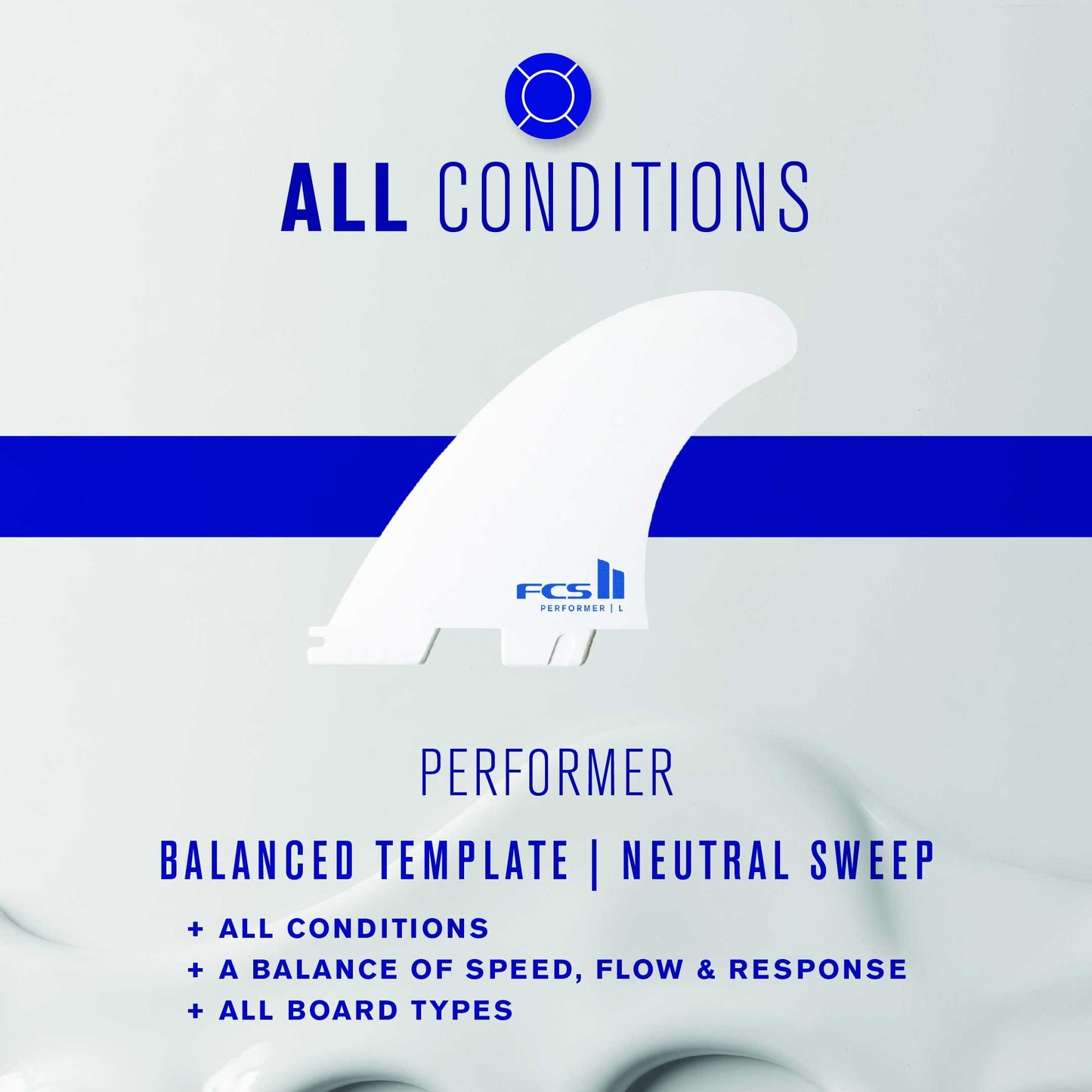 FCS II Performer PC Tri Set - White