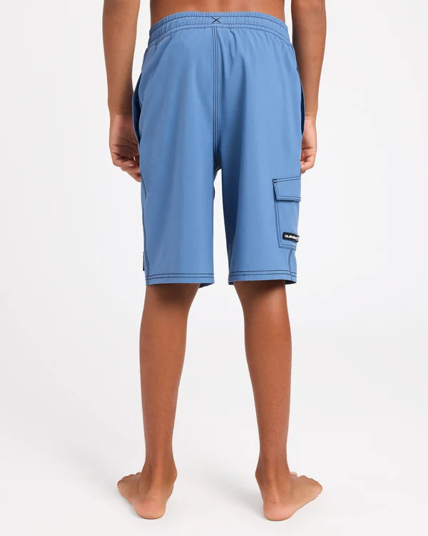 Quiksilver Exhibit 18" Youth Volley - Blue Horizon