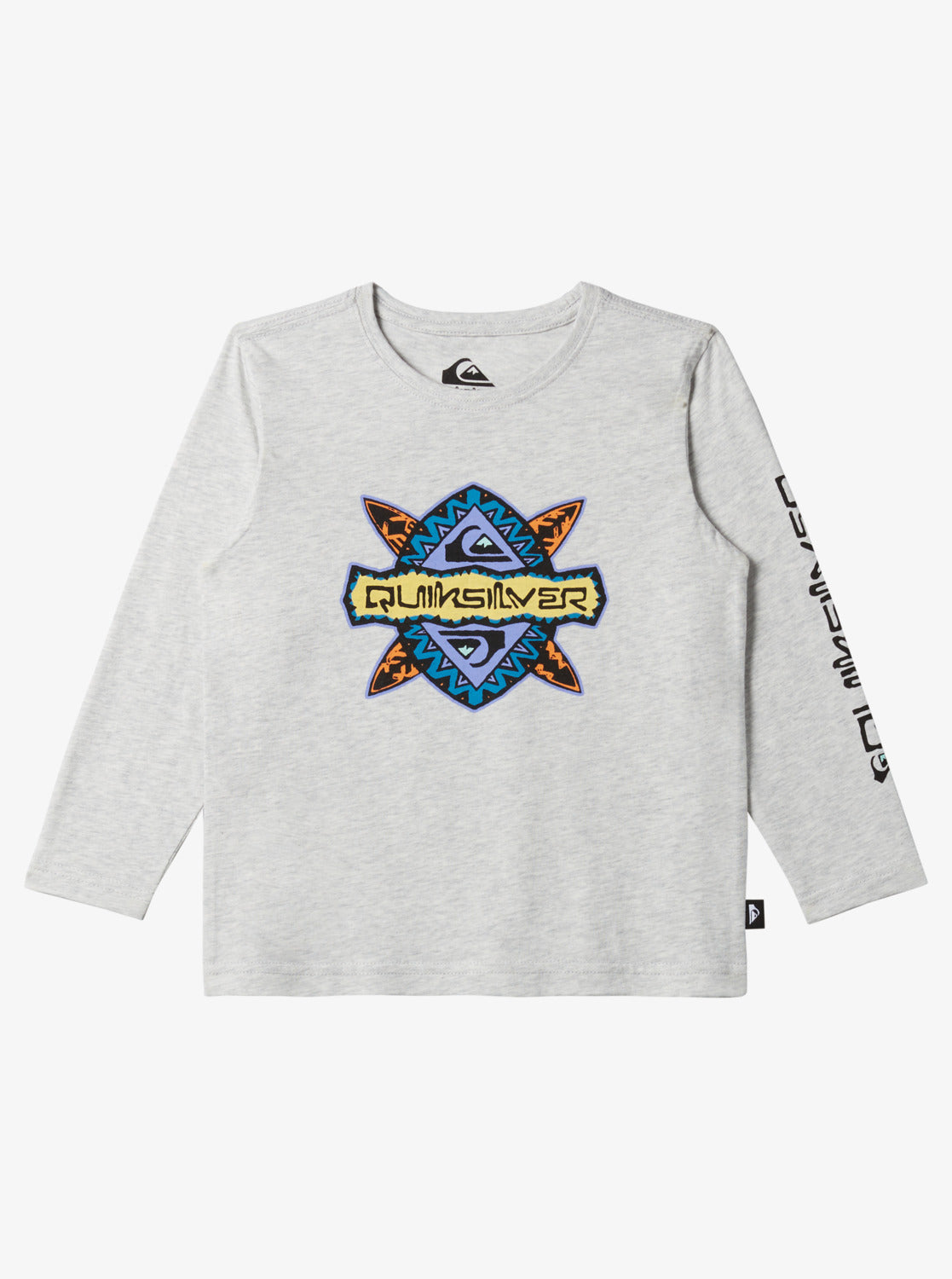 Quiksilver Rainmaker Toddlers LS Tee - Light Grey Heather - Star Surf + Skate