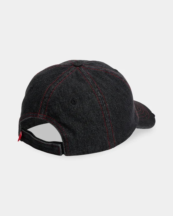 Quiksilver Altered 5 Panel Cap - Black Denim