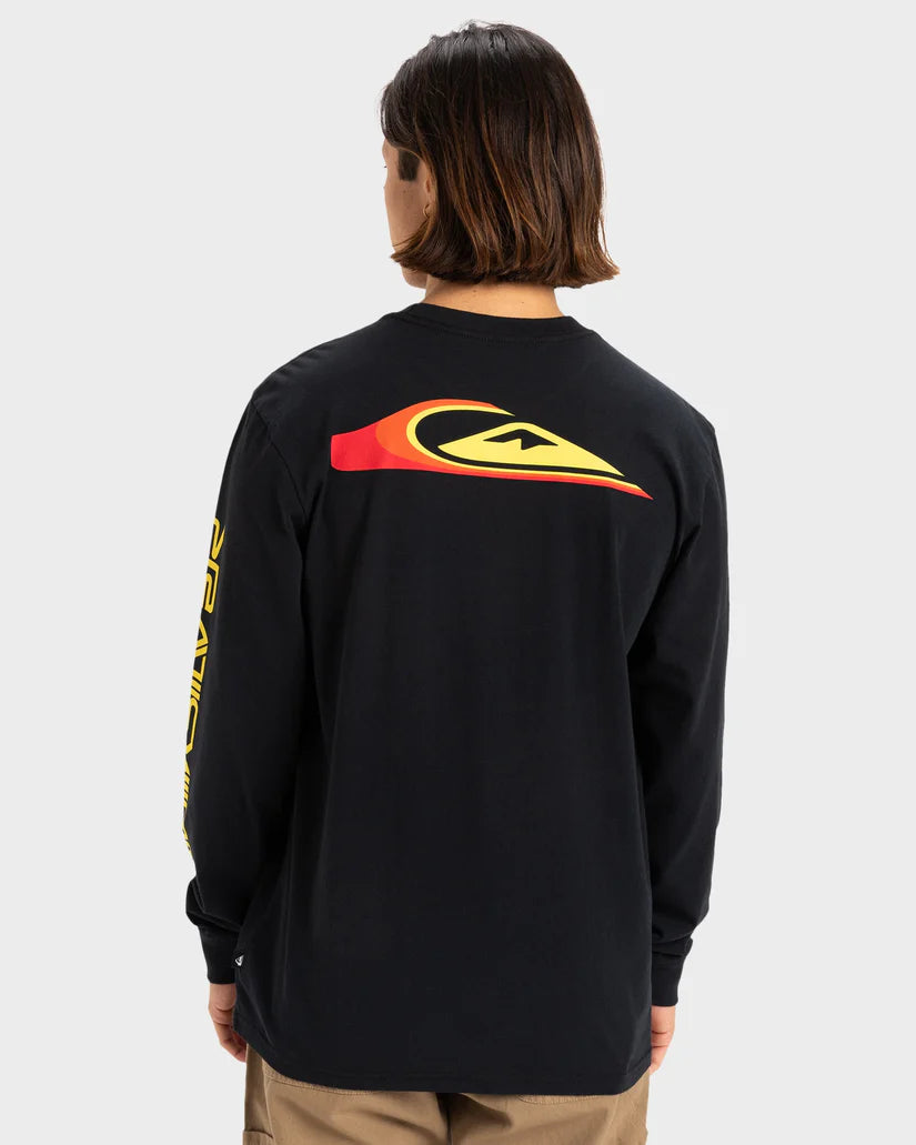 Quiksilver Warp Drive LS Tee - Black - Star Surf + Skate