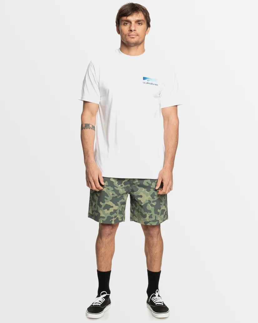 Quiksilver Shadow Cast SS Tee - White - Star Surf + Skate
