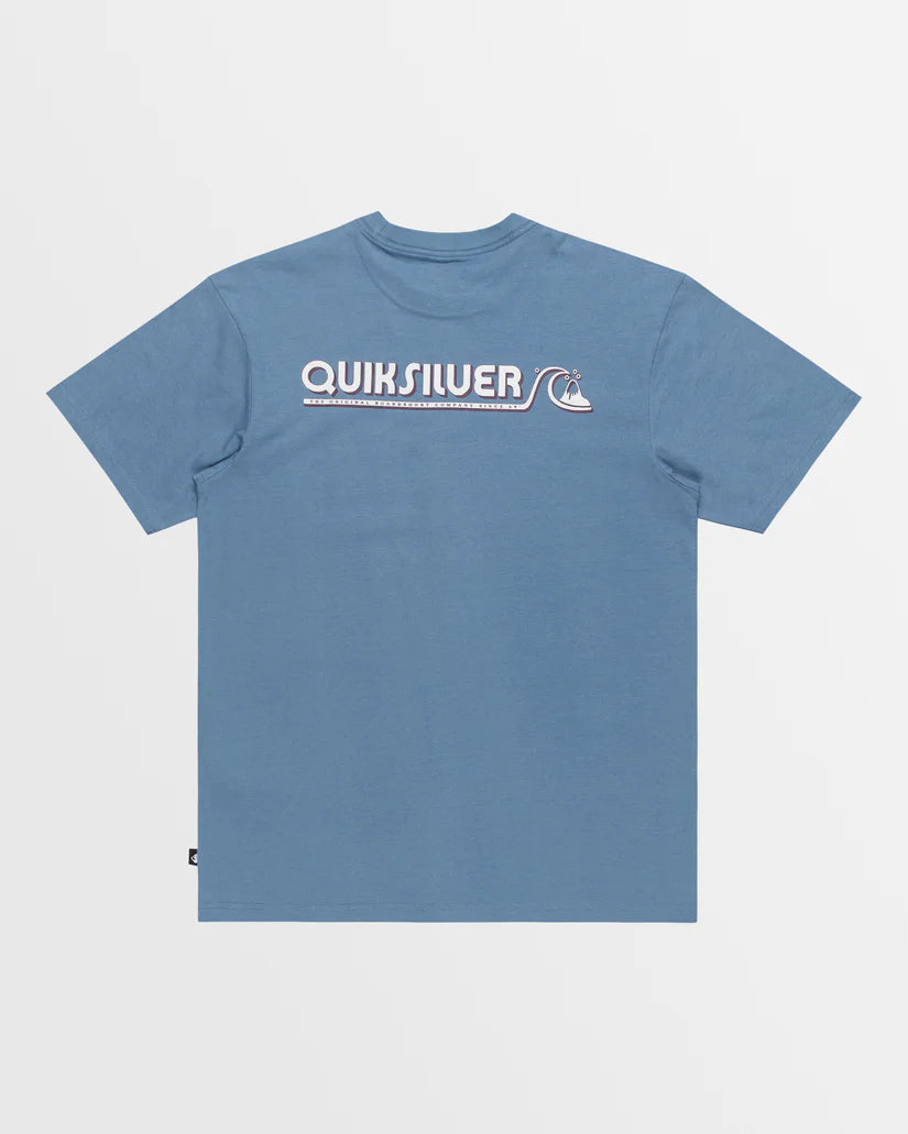 Quiksilver Retro Bubble SS Tee - Coronet Blue - Star Surf + Skate