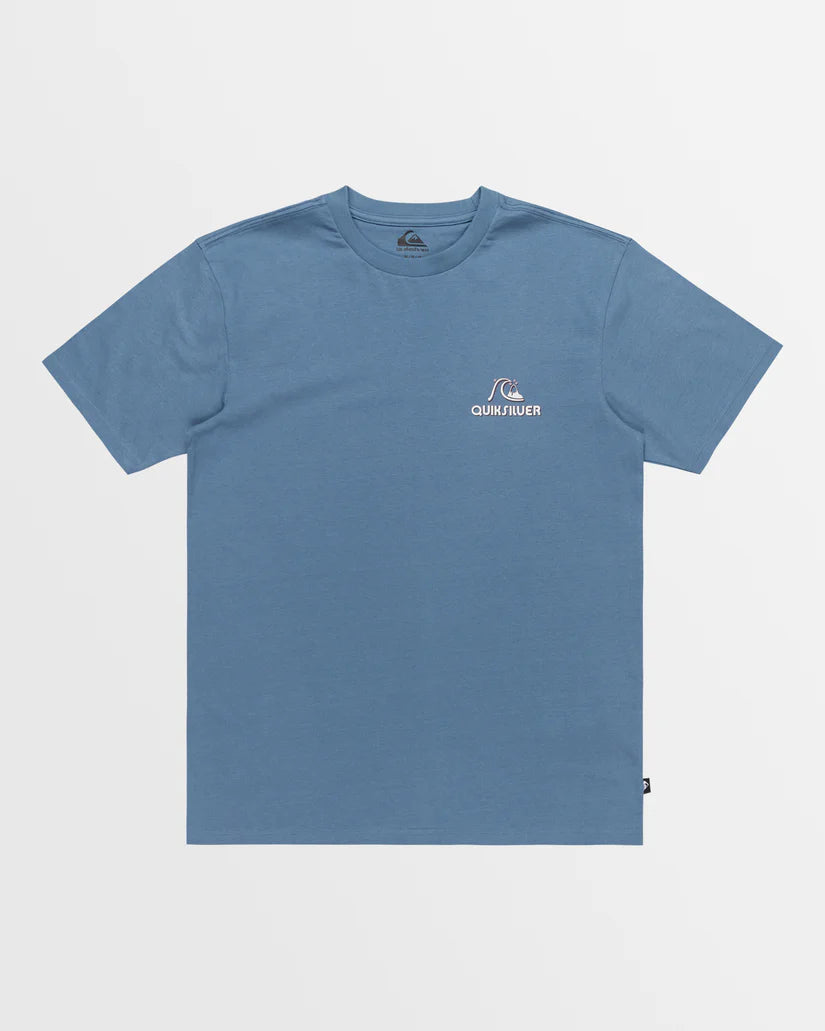 Quiksilver Retro Bubble SS Tee - Coronet Blue - Star Surf + Skate