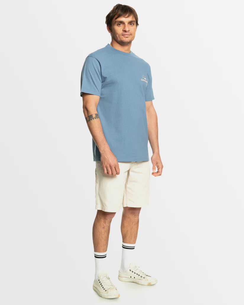 Quiksilver Retro Bubble SS Tee - Coronet Blue - Star Surf + Skate