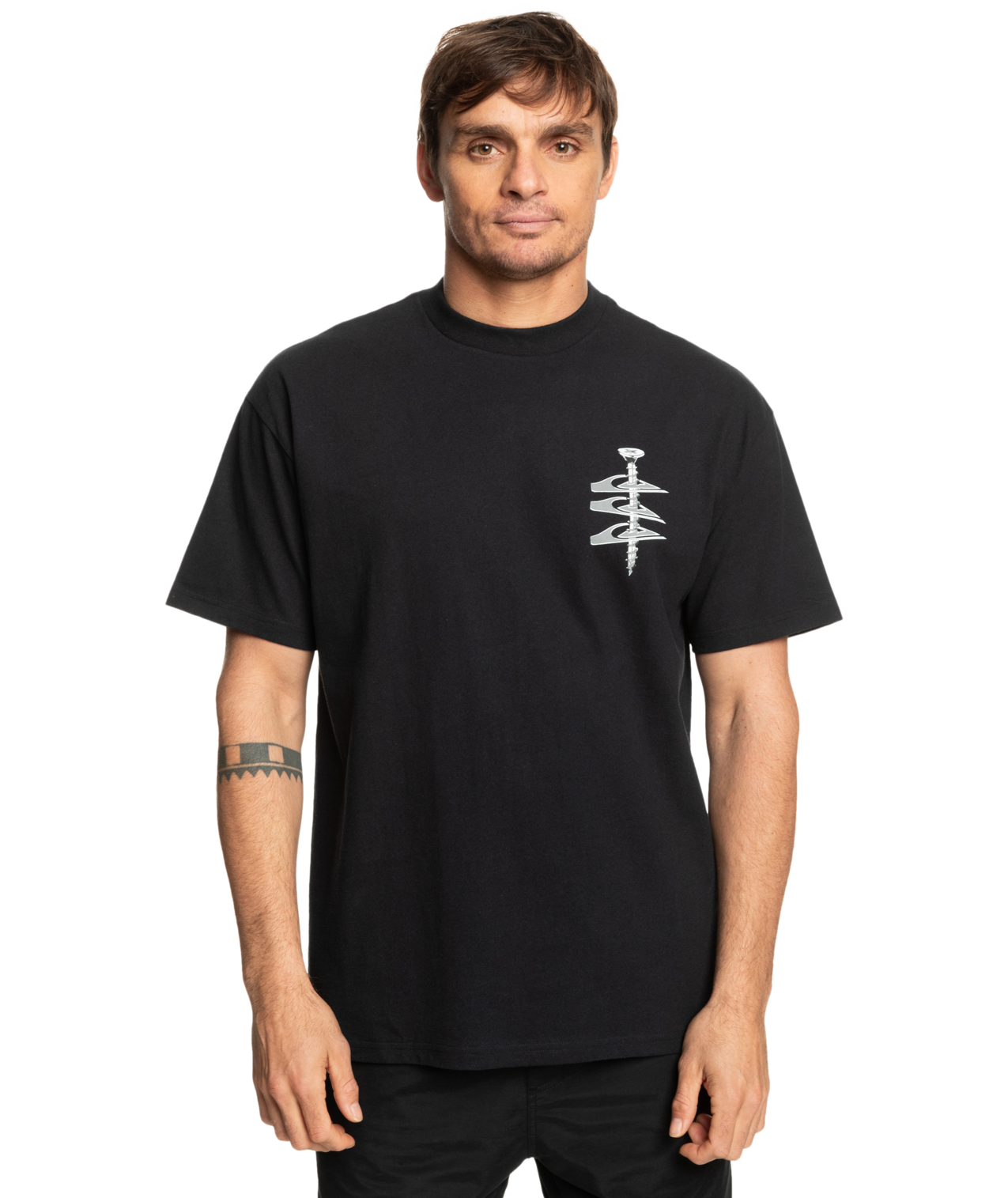 Quiksilver Screw Loose SS Tee - Black - Star Surf + Skate