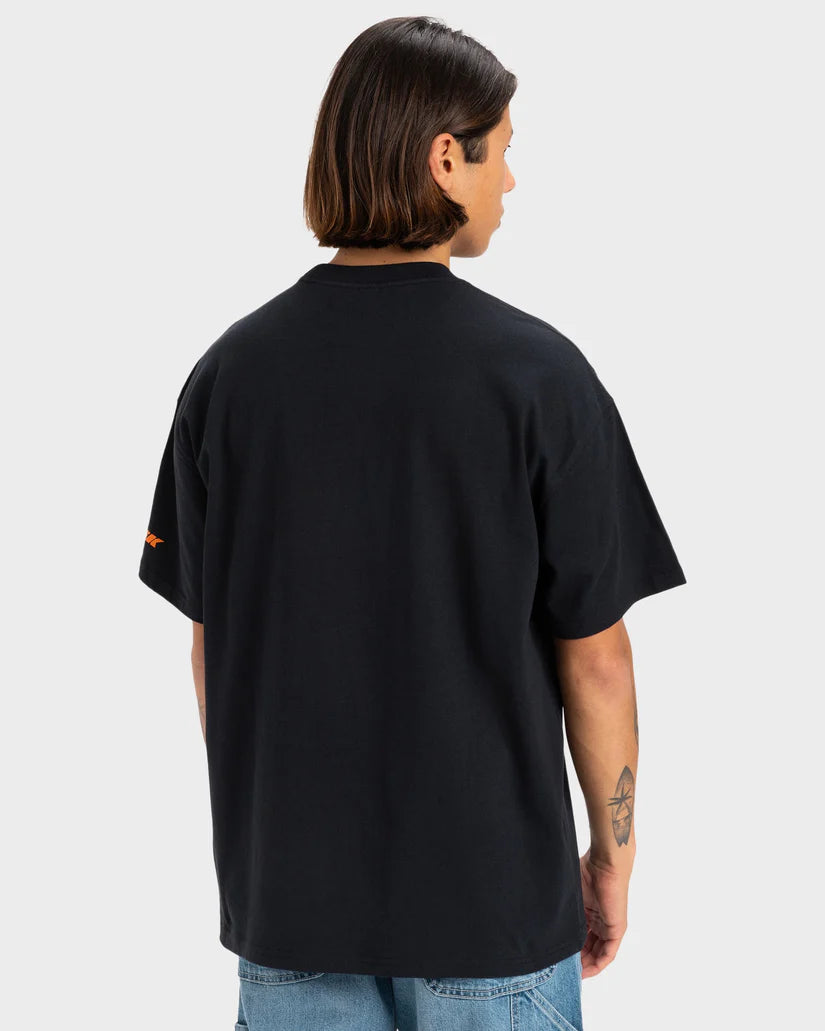 Quiksilver Stencil SS Tee - Black - Star Surf + Skate