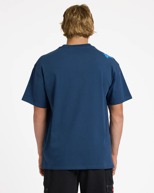 Quiksilver Young Guns Scrawled SS Tee - Dark Denim