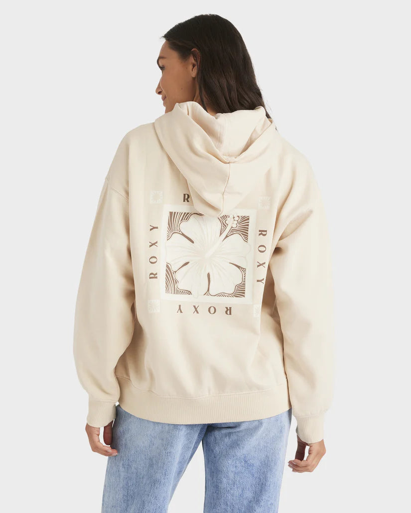 Roxy Hibiscus Haze Hood - Parchment - Star Surf + Skate