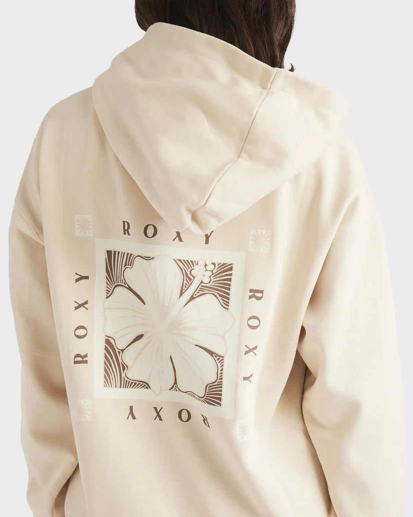 Roxy Hibiscus Haze Hood - Parchment - Star Surf + Skate