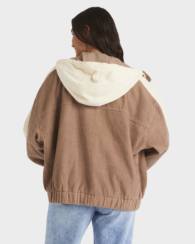 Roxy Duo Cord Jacket - Portabella - Star Surf + Skate