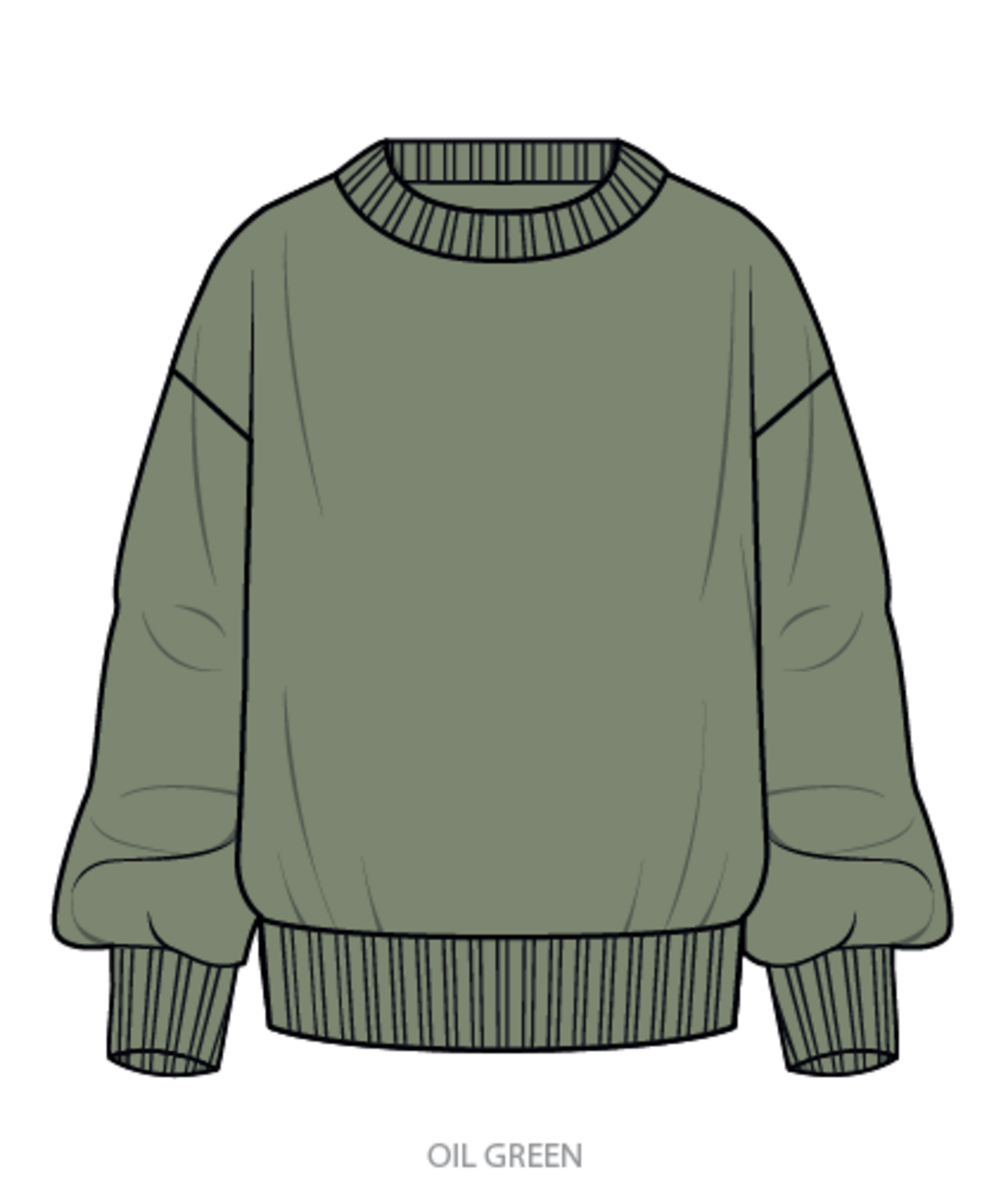Roxy Coming Home Sweater - Oil Green - Star Surf + Skate
