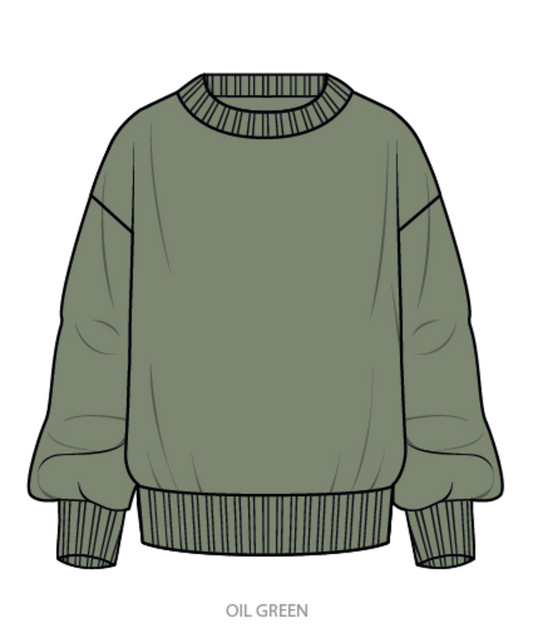 Roxy Coming Home Sweater - Oil Green - Star Surf + Skate